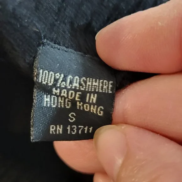 Valerie Stevens 100% Cashmere Turtleneck Sweater Womens Small Black - Picture 4 of 5